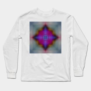 light waves concentration mandala Long Sleeve T-Shirt